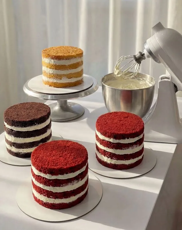 Tortas saludables recién horneadas