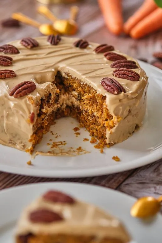 Torta de zanahoria y nueces
